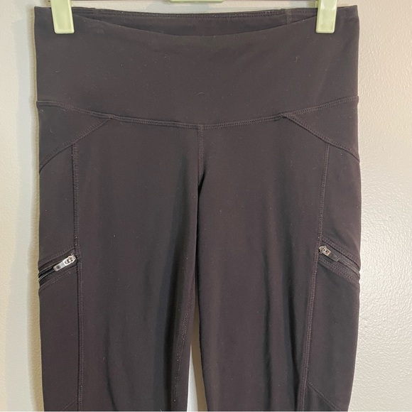 Athleta Metro Drifter Tight Leggings Black Zipper Pockets Womens XS - Picture 2 of 11